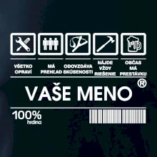 Vaše meno - čiarový kód Vaše meno - čiarový kód