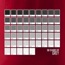 50 farebných odtieňov šedej