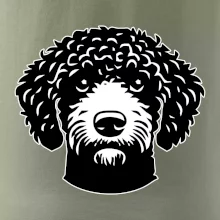Lagotto romagnolo hlava na prsníku
