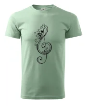 Husľový kľúč kvety