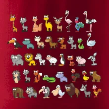 Tričko plné zvieratiek