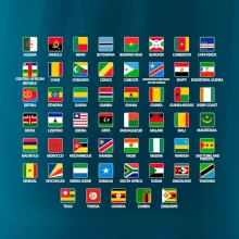 Vlajky štátov - Afrika