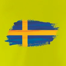 Švédska vlajka kreslená