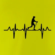 EKG nordic walking muž