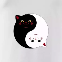 Mačky jin jang farebné