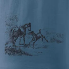 Kôň a žriebä maľované Kôň a žriebä maľované