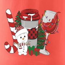 Vianoce, víno a snehuliak