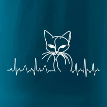 EKG krivka mačka