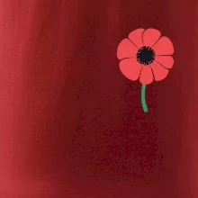 Vlčí mak ikonka na prsníku