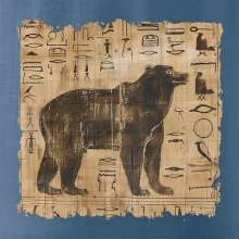 Egyptské hieroglyfy medveď