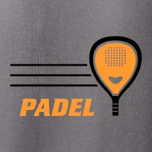 Padel - oranžová raketa