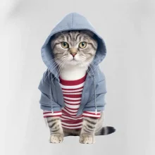 Mačka v pruhovanom triku