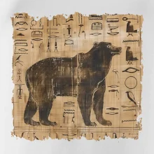 Egyptské hieroglyfy medveď