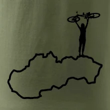 Mapa Slovenska - cyklista
