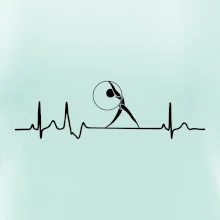 EKG moderná gymnastika obruč