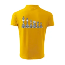 Šachové figúrky v rade - kreslené