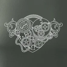 Steampunk srdce kreslené Steampunk srdce kreslené