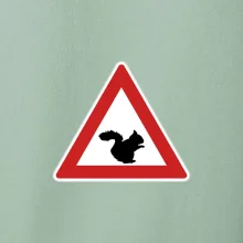 Dopravná značka - Pozor veverička