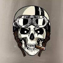 Motorkárska helma a cigara