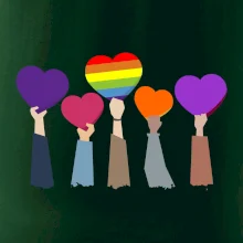 LGBT ruky srdce