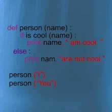 Python I am cool, You are not cool