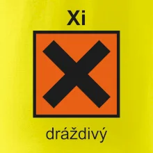 Xi Dráždivý - Výstražná tabuľka na tričku