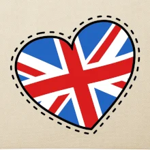 Británia srdce prsník