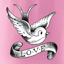 Love holubica - kreslená