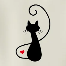 Zamilovaná mačka spredu