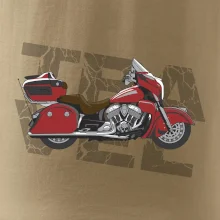 Cestovná motorka Amerika červená