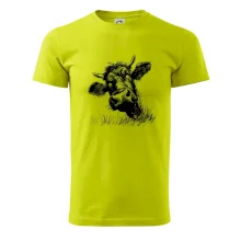 Čiernobiela karikatúra čierna krava hlava Čiernobiela karikatúra čierna krava hlava