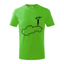 Mapa Slovenska - cyklista