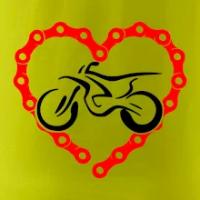 Moto srdce reťaz - enduro Moto srdce reťaz - enduro