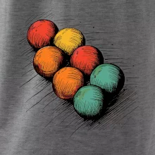 Petanque guľa kresba