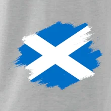 Škótska vlajka kreslená štetcom