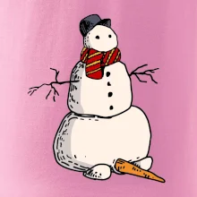 Snehuliak so spadnutým nosom