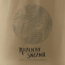 Králický Sněžník - vrstevnice v kruhu