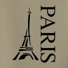 Paris nápis Eiffelovka na výšku