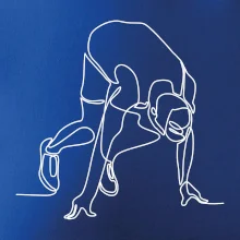 Bežec na štarte jedným ťahom