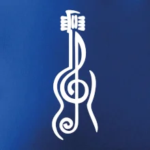 Husľový kľúč gitara