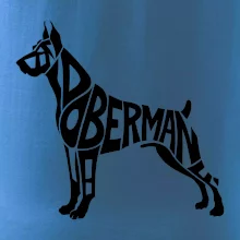 Doberman - nápis v tele