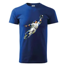 Baseballový polař chytá míček ve výskoku