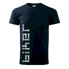 Biker nápis na výšku reťaz