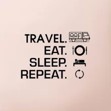 Eat sleep travel - Van