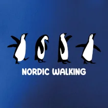 Nordic walking tučniaky - kreslený
