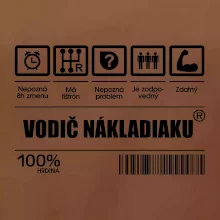 Čiarový kód - Vodič nákladiaku
