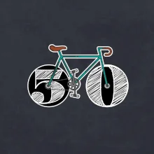Narodeniny 50 rokov na bicykli