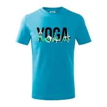 Yoga nápis farebný
