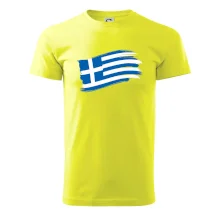 Grécko vlajka - štetkou