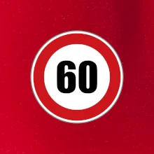 Dopravná značka - obmedzenie rýchlosti 60